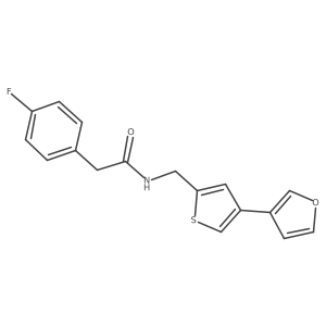 2-(4-fluorophenyl)-N-{[4-(furan-3-yl)thiophen-2-yl]methyl}acetamide Structure