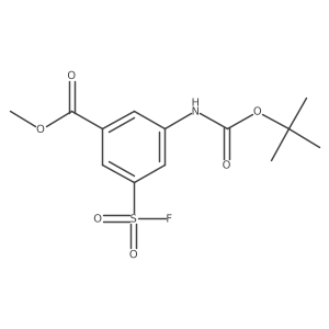 Methyl 3-{[(tert-butoxy)carbonyl]amino}-5-(fluorosulfonyl)benzoate结构式