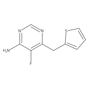 5-Fluoro-6-[(thiophen-2-yl)methyl]pyrimidin-4-amine Structure