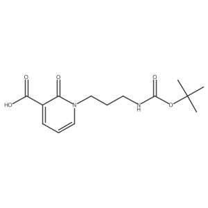 1-(3-{[(Tert-butoxy)carbonyl]amino}propyl)-2-oxo-1,2-dihydropyridine-3-carboxylic acid Structure