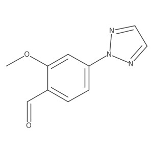 2-methoxy-4-(2H-1,2,3-triazol-2-yl)benzaldehyde Structure