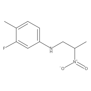 3-fluoro-4-methyl-N-(2-nitropropyl)aniline Structure