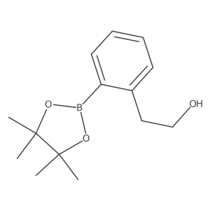 2-(2-(4,4,5,5-Tetramethyl-1,3,2-dioxaborolan-2-yl)phenyl)ethanol结构式