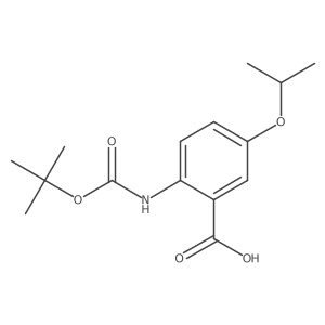 2-{[(Tert-butoxy)carbonyl]amino}-5-(propan-2-yloxy)benzoic acid结构式