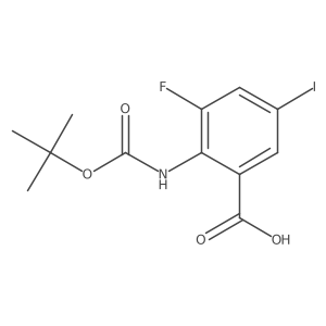 2-{[(Tert-butoxy)carbonyl]amino}-3-fluoro-5-iodobenzoic acid Structure