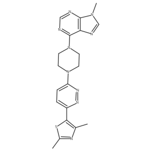 6-{4-[6-(2,4-dimethyl-1,3-thiazol-5-yl)pyridazin-3-yl]piperazin-1-yl}-9-methyl-9H-purine结构式