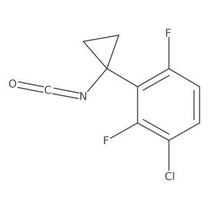 1-Chloro-2,4-difluoro-3-(1-isocyanatocyclopropyl)benzene Structure