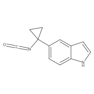 5-(1-isocyanatocyclopropyl)-1H-indole Structure