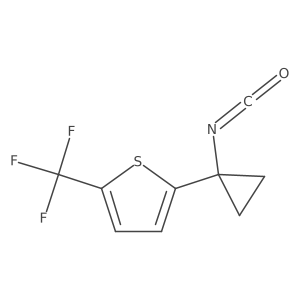 2-(1-Isocyanatocyclopropyl)-5-(trifluoromethyl)thiophene结构式