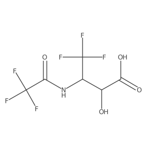 (2S,3R)-4,4,4-trifluoro-2-hydroxy-3-[(2,2,2-trifluoroacetyl)amino]butanoic acid结构式