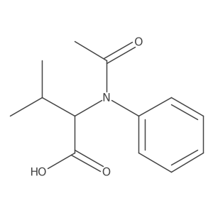 (2S)-3-methyl-2-(N-phenylacetamido)butanoic acid结构式