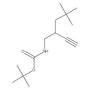 tert-butyl N-(2-ethynyl-4,4-dimethylpentyl)carbamate Structure