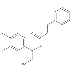 benzyl N-[1-(3,4-dimethylphenyl)-2-hydroxyethyl]carbamate结构式