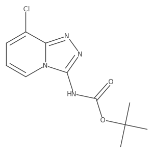 tert-butyl N-{8-chloro-[1,2,4]triazolo[4,3-a]pyridin-3-yl}carbamate结构式