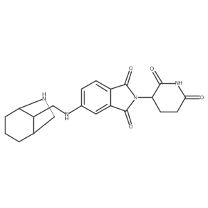 5-[({6-azabicyclo[3.2.1]octan-8-yl}methyl)amino]-2-(2,6-dioxopiperidin-3-yl)-2,3-dihydro-1H-isoindole-1,3-dione结构式
