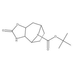 tert-Butyl (3aS,4R,7S,8aR)-2-oxooctahydro-2H-4,7-epiminocyclohepta[d]oxazole-9-carboxylate结构式