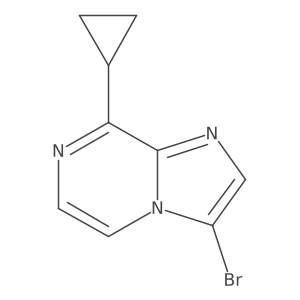 3-Bromo-8-cyclopropylimidazo[1,2-a]pyrazine Structure