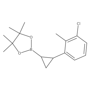 Cc1c(Cl)cccc1C1CC1B1OC(C)(C)C(C)(C)O1结构式