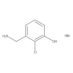 3-(Aminomethyl)-2-chlorophenol hydrobromide结构式