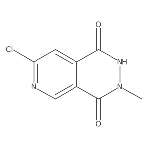 7-Chloro-3-methyl-2,3-dihydropyrido[3,4-d]pyridazine-1,4-dione结构式