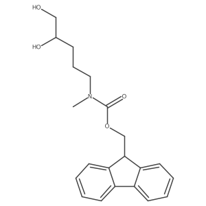 (9H-fluoren-9-yl)methyl N-(4,5-dihydroxypentyl)-N-methylcarbamate Structure