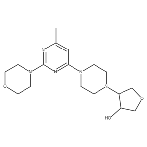 4-{4-[6-Methyl-2-(morpholin-4-yl)pyrimidin-4-yl]piperazin-1-yl}oxolan-3-ol Structure
