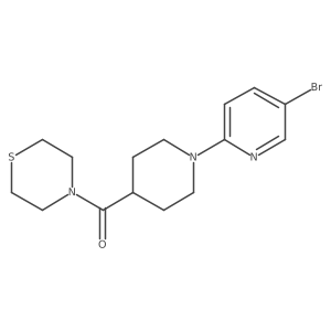 4-[1-(5-Bromopyridin-2-yl)piperidine-4-carbonyl]thiomorpholine结构式