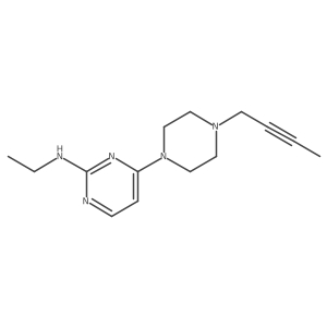 4-[4-(but-2-yn-1-yl)piperazin-1-yl]-N-ethylpyrimidin-2-amine结构式
