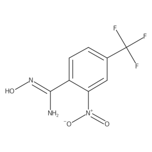 N'-hydroxy-2-nitro-4-(trifluoromethyl)benzenecarboximidamide结构式