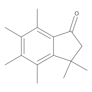 2,3-Dihydro-3,3,4,5,6,7-hexamethyl-1H-inden-1-one Structure