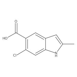 6-Chloro-2-methyl-1h-indole-5-carboxylic acid Structure