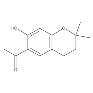 1-(7-Hydroxy-2,2-dimethylchroman-6-yl)-ethanone结构式