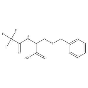 L-Cysteine, S-(phenylmethyl)-N-(trifluoroacetyl)-结构式