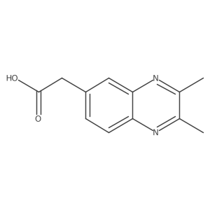 2-(2,3-Dimethylquinoxalin-6-yl)acetic acid结构式