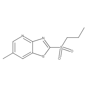 Thiazolo[4,5-b]pyridine,6-methyl-2-(propylsulfonyl)- Structure