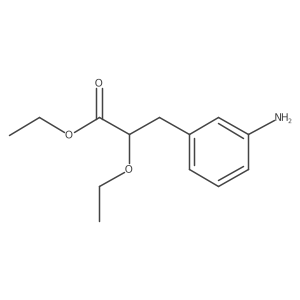 Ethyl 2-ethoxy-3-(3-aminophenyl)propionate Structure