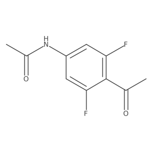 N-(4-acetyl-3,5-difluorophenyl)acetamide结构式