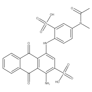 4-[[4-(Acetylmethylamino)-2-sulfophenyl]amino]-1-amino-9,10-dihydro-9,10-dioxo-2-anthracenesulfonic acid Structure