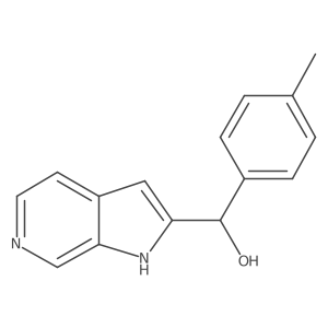 1h-Pyrrolo[2,3-c]pyridine-2-methanol,a-(4-methylphenyl)- Structure