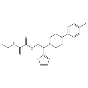 N1-ethyl-N2-(2-(4-(4-fluorophenyl)piperazin-1-yl)-2-(furan-2-yl)ethyl)oxalamide Structure