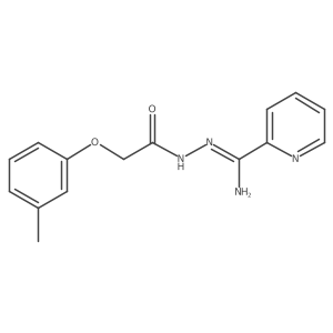 N'-[imino(2-pyridinyl)methyl]-2-(3-methylphenoxy)acetohydrazide结构式