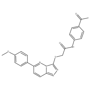 N-(4-acetylphenyl)-2-((6-(4-methoxyphenyl)-[1,2,4]triazolo[4,3-b]pyridazin-3-yl)thio)acetamide Structure