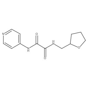 N1-(pyridin-4-yl)-N2-((tetrahydrofuran-2-yl)methyl)oxalamide结构式