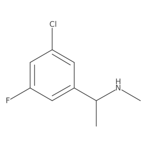 3-Chloro-5-fluoro-N,I+/--dimethylbenzenemethanamine Structure