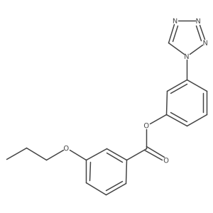 3-(1H-tetrazol-1-yl)phenyl 3-propoxybenzoate Structure
