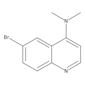 6-bromo-N,N-dimethylquinolin-4-amine Structure
