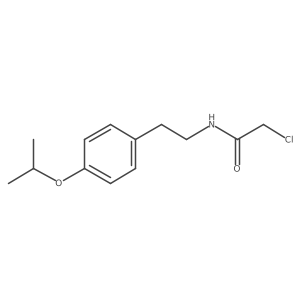 2-chloro-N-{2-[4-(propan-2-yloxy)phenyl]ethyl}acetamide结构式