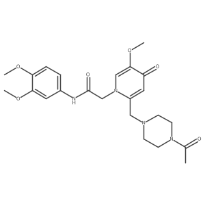 2-(2-((4-acetylpiperazin-1-yl)methyl)-5-methoxy-4-oxopyridin-1(4H)-yl)-N-(3,4-dimethoxyphenyl)acetamide Structure