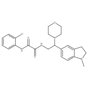 N1-(2-chlorophenyl)-N2-(2-(1-methylindolin-5-yl)-2-morpholinoethyl)oxalamide Structure