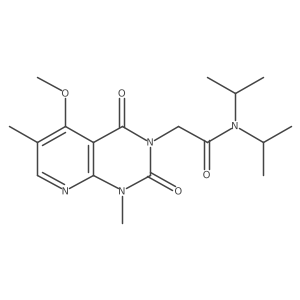 N,N-diisopropyl-2-(5-methoxy-1,6-dimethyl-2,4-dioxo-1,2-dihydropyrido[2,3-d]pyrimidin-3(4H)-yl)acetamide Structure
